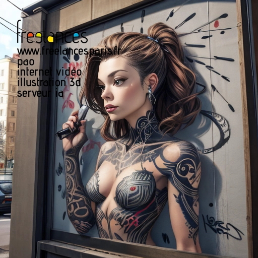 Pao mise en page internet vidéo illustration 3d serveur IA générative AI freelance paris studio de création magazines Y4QS5G50